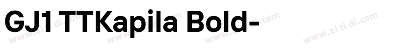 GJ1 TTKapila Bold字体转换
